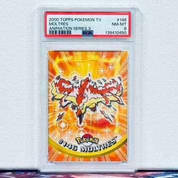 Pokémon Graded card - MOLTRES #146 - Pokémon - PSA 8, Hobby en Vrije tijd, Verzamelkaartspellen | Pokémon, Nieuw