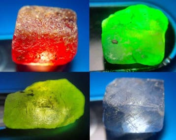 46,4 ct - POKER GEMS - Natuurlijke Smaragd, Robijn, Saffier,
