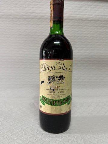 1981 La Rioja Alta, Reserva 904 - Rioja Gran Reserva - 1, Verzamelen, Nieuw