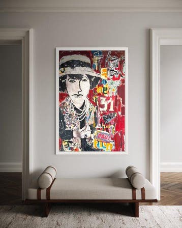 Jacques Pelissier (1967) - Coco Chanel-Technique Mixte sur