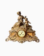 Klok - Antiek - Zamak - 1850-1900 - AD Mougin Deux Medailles, Antiek en Kunst, Antiek | Klokken