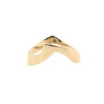 Gouden dynamische ring, Gebruikt, Overige kleuren, Ophalen of Verzenden, 17 tot 18