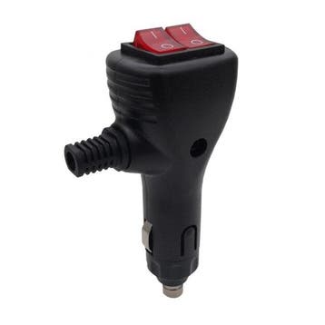 Sigarettenplug - Met twee ON-OFF schakelaars - Rood - 12 / 2, Auto diversen, Ophalen of Verzenden, Nieuw