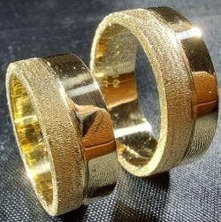 Gouden Trouwringen organische trouw ring, Reparatie