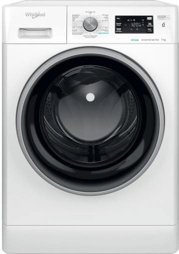 Whirlpool Ffbbe7458bsevf - Wasmachine - 7 kg - 1400 tpm -, Ophalen of Verzenden, Zo goed als nieuw, Voorlader, 85 tot 90 cm