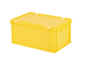 Stapelbak met deksel - 600 x 400 x H 295 mm (versterkte, Ophalen of Verzenden, Nieuw