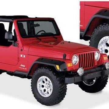 Bushwacker 97-06 Jeep TJ Max Pocket Style Flares 4pc - Black, Auto-onderdelen, Ophalen of Verzenden, Nieuw