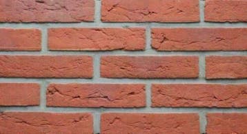 art 6922 rood oranje nuance handvorm gevelstenen, Nieuw, Bakstenen