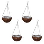 vidaXL Hangbak wilgenhout met voering en ketting 4 stuks, Minder dan 30 cm, Verzenden, Minder dan 60 cm, Nieuw