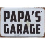 Wandbord -  Papa’s Garage, Ophalen of Verzenden, Nieuw