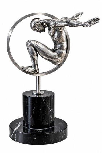 Lorenzo Quinn (1966) - sculptuur, Volare - 23 cm - Aluminium