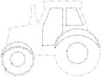 Tractor trekker steekschuimvorm maatwerk oase voor verse, Ophalen of Verzenden, Nieuw