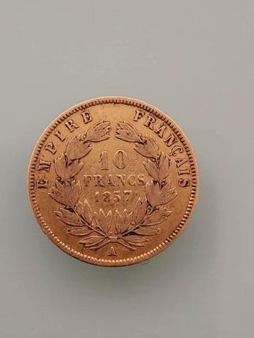 Frankrijk. Napoléon III. 10 Francs 1857-A, Paris