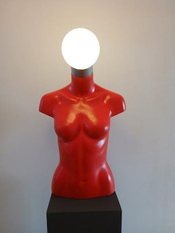 Mannequin - Lamp - Opaline glas