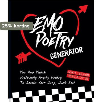 Emo Poetry Generator - Chronicle Books 9781797218687, Verzenden, Gelezen, Chronicle Books