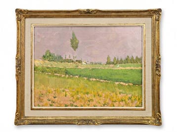 Post-Impressionist School (c.1900) - Rural landscape with