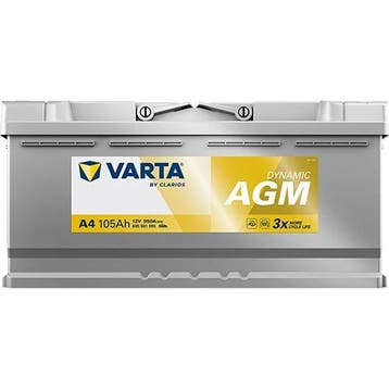 Varta Auto accu 12 volt 105 Ah Dynamic AGM type A4, Ophalen of Verzenden, Nieuw
