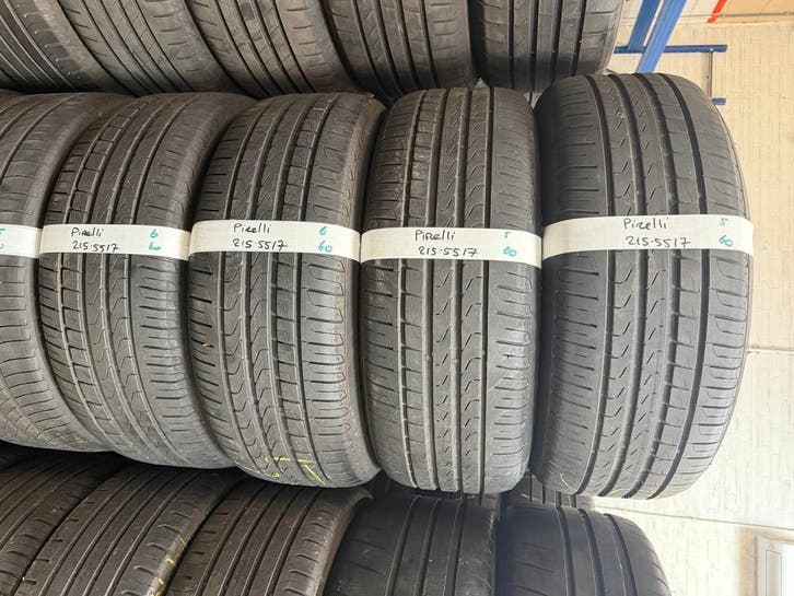 215-55-17 Pirelli Zomerbanden 6mm Incl Montage 215 55 17, Auto-onderdelen, Banden en Velgen, 17 inch, Zomerbanden, 215 mm, Personenwagen