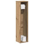 vidaXL Badkamerkast met rolhouder Artisan Oak 20,5x20x90 cm, Huis en Inrichting, Verzenden, Nieuw, (Half)hoge kast