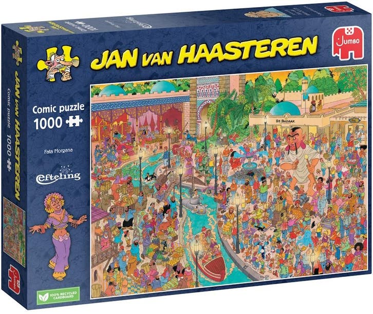 Jan van Haasteren - De Efteling Fata Morgana Puzzel (1000, Hobby en Vrije tijd, Denksport en Puzzels, Nieuw, Verzenden