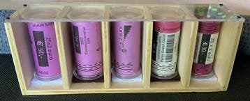 Luxemburg. 2 Euro 2004/2007 (125 coins) in 5 rolls