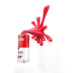 2FAST - Red Graffiti Tomato Soup Splash Can Sculpture, Antiek en Kunst