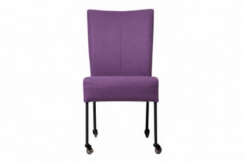 Eetkamerstoel Wiske - eetkamerstoelen - Paars, Nieuw, Stof