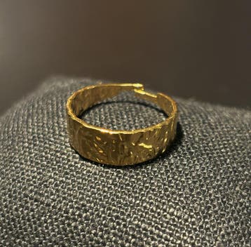 No-Fade Goud-Stijl Vergulde Vintage Patroon Ring Sieraden, IJzer of Staal, Nieuw, Ophalen of Verzenden, Dame of Heer
