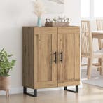 vidaXL Dressoir Artisan Eiken 69,5 x 34 x 90 cm, Verzenden, Nieuw, Overige houtsoorten, Minder dan 50 cm