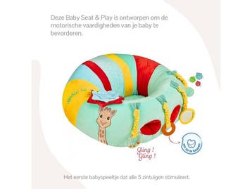 Sophie de giraf Baby Seat & Play - Babystoel met, Kinderen en Baby's, Speelgoed | Overig, Verzenden, Nieuw