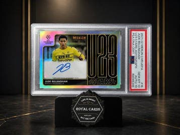 2021/22 Topps Merlin Jude Bellingham 16 Gesigneerde kaart,, Nieuw