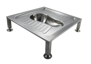 Inbouw RVS Hurktoilet met Horizontale Watertoevoer | B 70..., Verzenden, Nieuw in verpakking