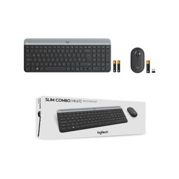 Logitech Slim Wireless Combo MK470, Azerty BE, Verzenden, Zo goed als nieuw