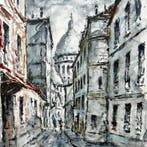 Robert Le Berger (1905-1972) - Vue du Sacré Cœur, Montmartre