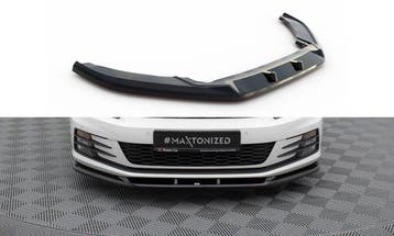Voorspoiler V.1 Volkswagen Scirocco FL Maxton Glans Zwart, Ophalen of Verzenden, Nieuw