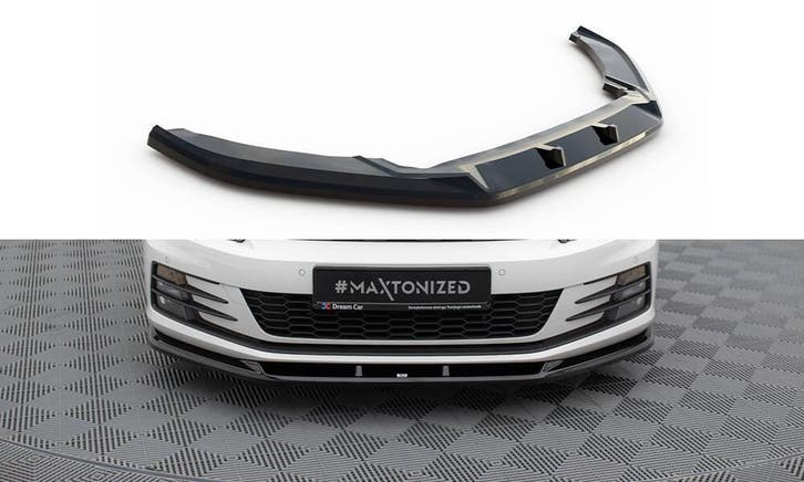 Voorspoiler V.1 Volkswagen Scirocco FL Maxton Glans Zwart, Auto-onderdelen, Carrosserie en Plaatwerk, Ophalen of Verzenden