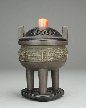 Tripod Censer - Brons - Archaic-Style - China - Qing