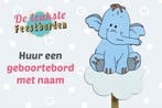 Geboortebord Lolifant, geboorteborden huren jongen of meisje, Ophalen, Zo goed als nieuw, Geboortebord