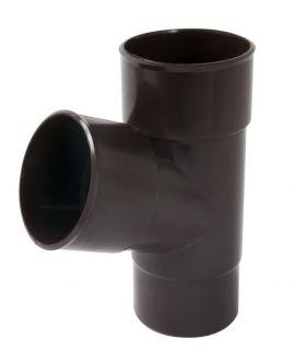 Nicoll PVC-Ti T-stuk 67,5 graden mof-vse bruin Ø100, Ophalen of Verzenden, Nieuw