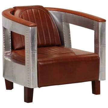 Luchtvaartstijl Fauteuil | Tweedekansje | OP=OP, Huis en Inrichting, Fauteuils, Minder dan 75 cm, Luchtvaartstijl, Ophalen of Verzenden
