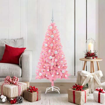vidaXL Kerstboom Roze 120 cm PVC, Verzenden, Nieuw