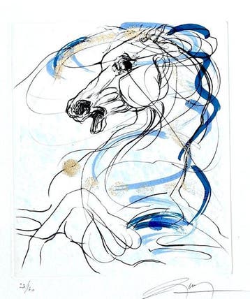 Jean-Marie Guiny (1954-2010) - Cheval - Parade, Antiek en Kunst