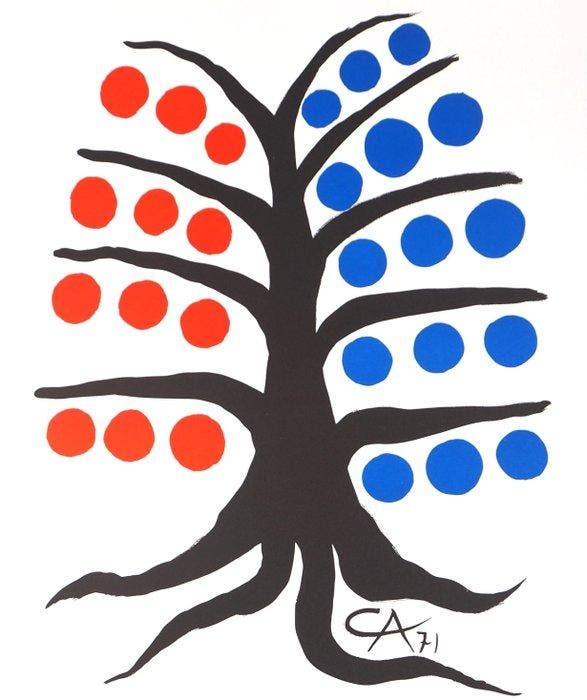 Alexander Calder (1898-1976) - Arbre heureux, Antiek en Kunst, Kunst | Designobjecten