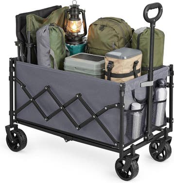 Bolderkar - transportkar - opvouwbaar – max 120 kg – zwart, Verzenden, Nieuw