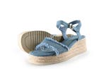 Tamaris Sandalen in maat 37 Blauw, Tamaris, Sandalen of Muiltjes, Zo goed als nieuw, Verzenden