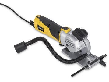 Powerplus POWX1365MB - Minicirkelzaag - 600W - 3 zaagbladen, Verzenden, Zo goed als nieuw, Powerplus