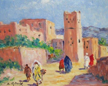 Bruno Retaux (1947) - Bled au Maroc, Antiek en Kunst