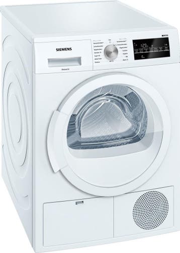 Siemens Wt46g400 Condensdroger 8kg, Ophalen of Verzenden, Zo goed als nieuw, Voorlader, 85 tot 90 cm