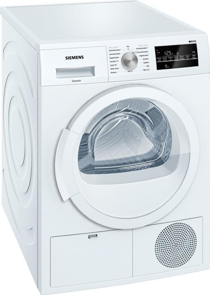 Siemens Wt46g400 Condensdroger 8kg, Witgoed en Apparatuur, Wasdrogers, Zo goed als nieuw, Voorlader, 85 tot 90 cm, Ophalen of Verzenden