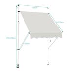 2dekans | Coast Telescopische Luifel - Waterdicht - 150 x, Huis en Inrichting, Woonaccessoires | Overige, Ophalen of Verzenden